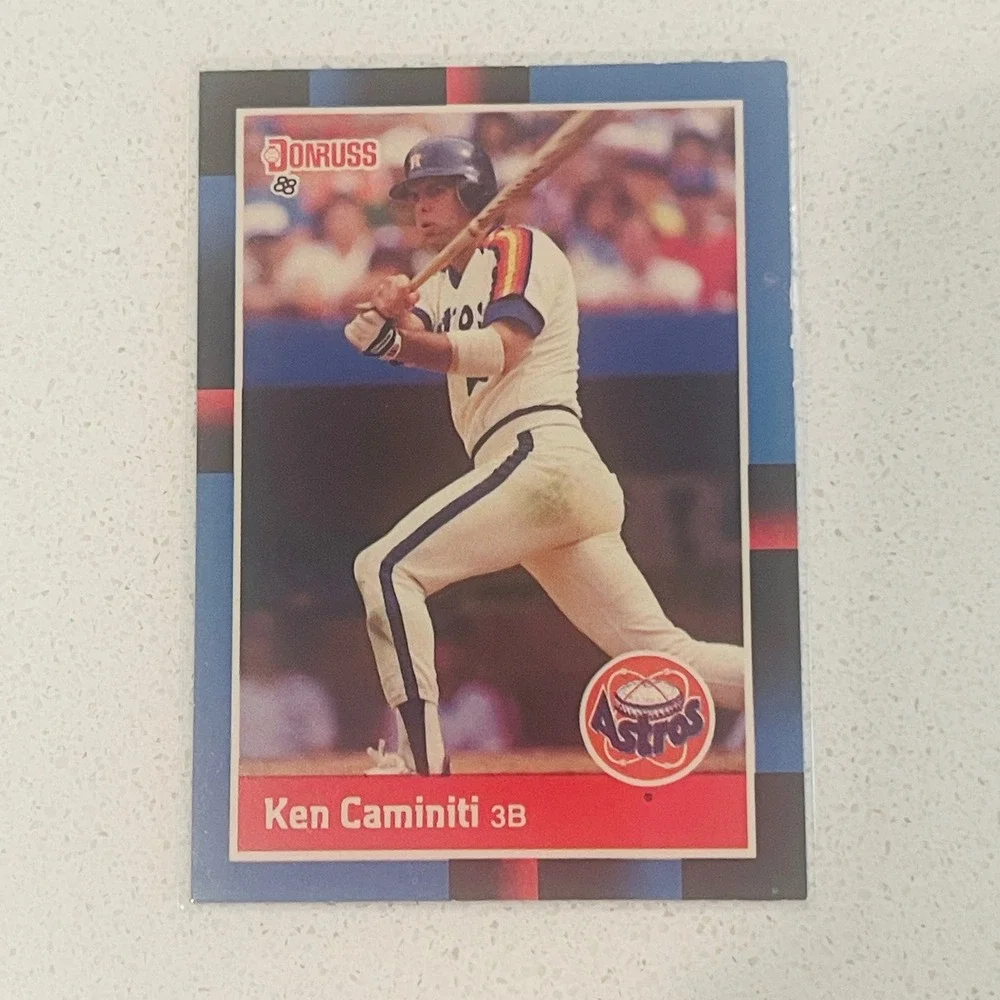 1988 Donruss Ken Caminiti Houston Astros Rookie Card 308 MLB Baseball